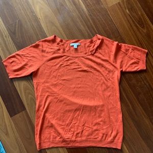 Banana Republic orange short sleeve sweater